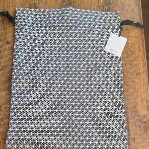 Nordstrom Black and White Patterned Dust storage garment Bag brand new w tag